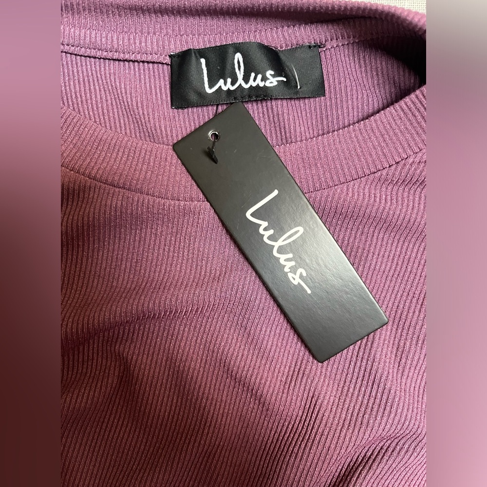 Lulus Ribbed Puff Sleeve Top - Picture 6 of 10